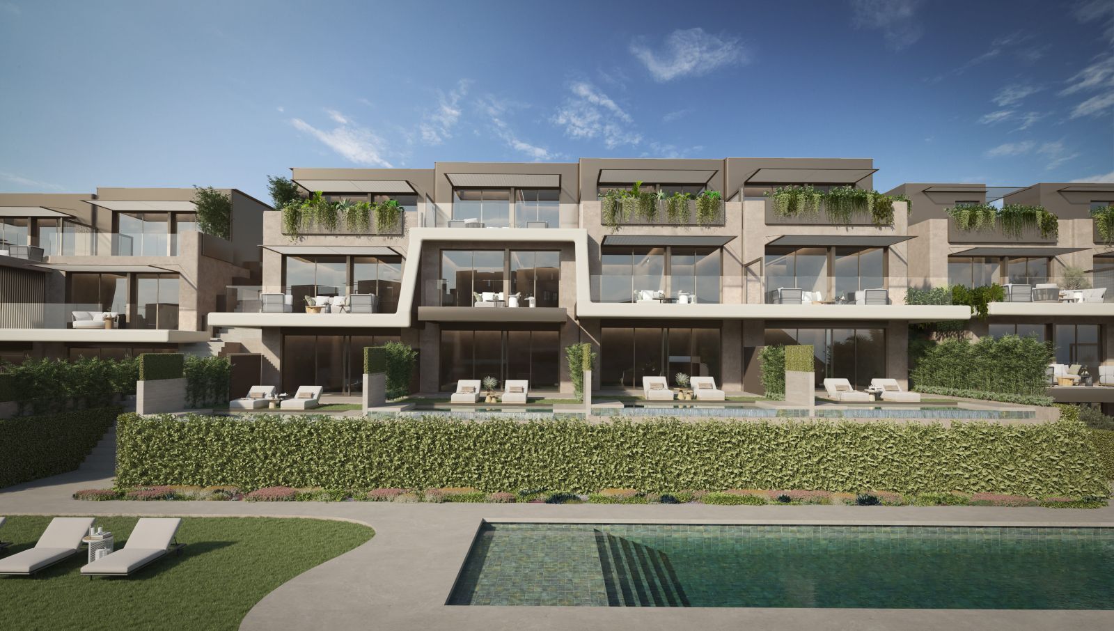 05 modern villa pool terrace garden